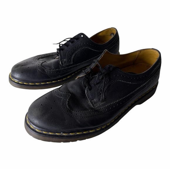 Dr. Martens Brogue WingtipSmooth Leather Oxfords LaceUp Black 12